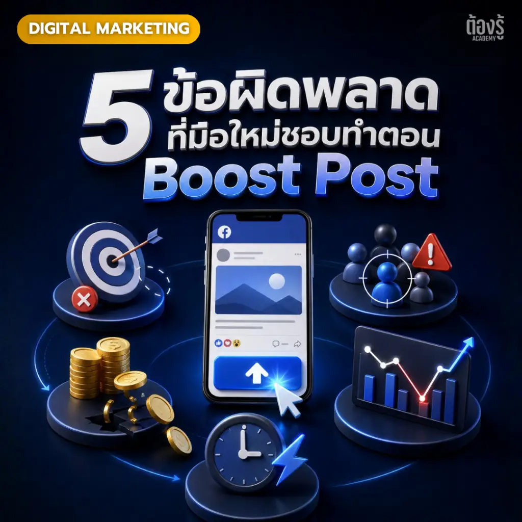 5 ข้อผิดพลาดที่มือใหม่ชอบทำตอน Boost Post
